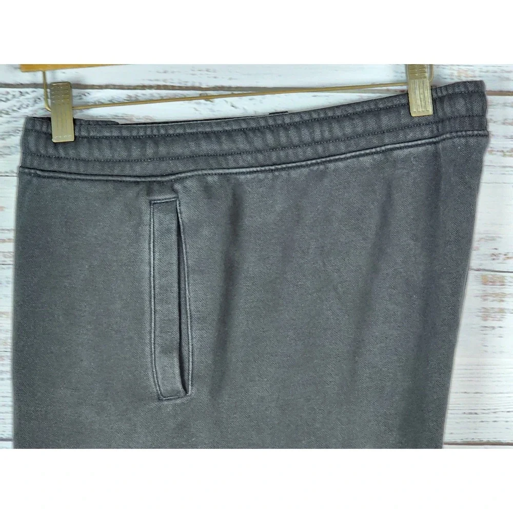 Puma Fleece Sweat Shorts Mens XL Black Athletic Elastic Draw String Pockets